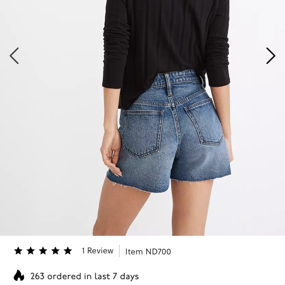 Madewell denim shorts